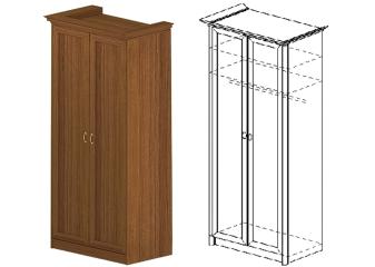 Шкаф 2-х створчатый для одежды ЯН-01 "Янна"