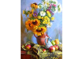 Репродукция "Ромашки и подсолнухи" Репродукция "Ромашки и подсолнухи"