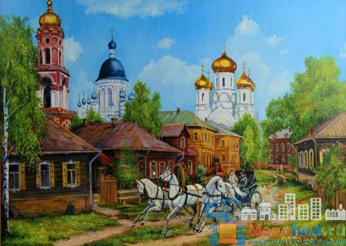 Репродукция "Сельский храм" от магазина мебели MegaHod.ru
