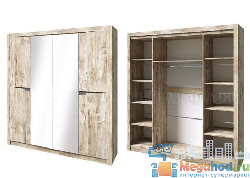 Шкаф 4-х дверный "Ривьера"  от магазина мебели МегаХод.РФ