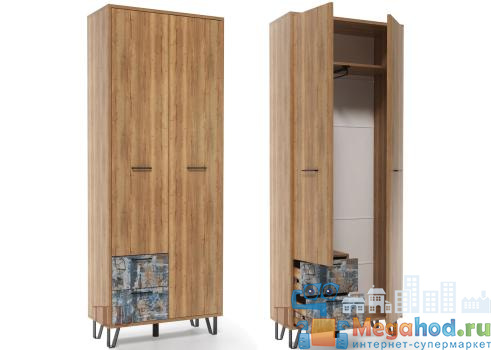 Шкаф 2-х створчатый с ящиками "Колибри" SV от магазина мебели МегаХод.РФ