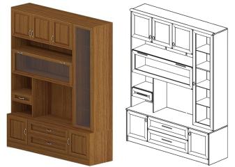 Шкаф многофункциональный ЯН-08 "Янна" Шкаф многофункциональный ЯН-08 "Янна"