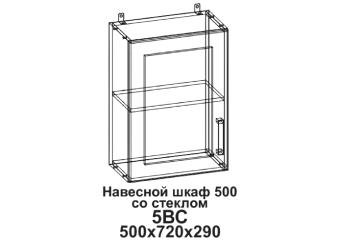 Кухонный шкаф витрина "Бомбей" 500