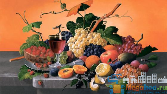 Репродукция "Летний натюрморт с фруктами" от магазина мебели MegaHod.ru