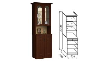 Шкаф МЦН с зеркалом "Венеция В 6"