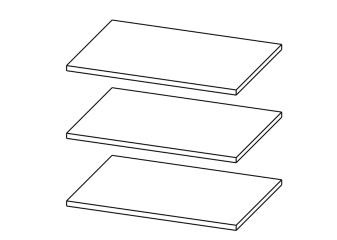 Комплект полок для шкафа "Ницца"
