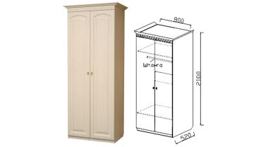 Шкаф 2-х створчатый платяной "Визит 15"
