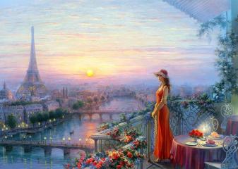 Репродукция "Ужин в Париже" Репродукция "Ужин в Париже"