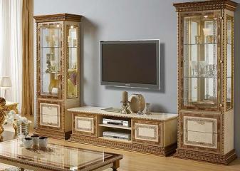 Шкаф-витрина 1 дв. "Палермо" Слониммебель