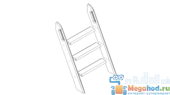 Наклонная лестница для низкой кровати "Соня" от магазина мебели МегаХод.РФ