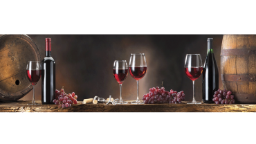 Репродукция "Вино и бокалы"