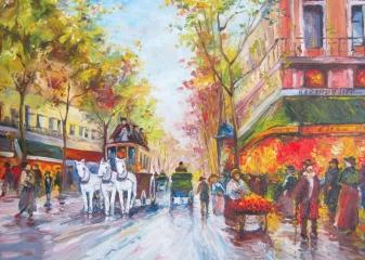 Репродукция "Вечерний Париж"