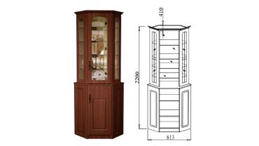 Витрина с зеркалами "Венеция В 12" Витрина с зеркалами "Венеция В 12"