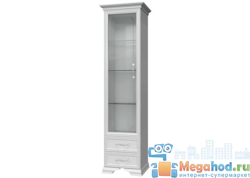 Шкаф витрина 1-но дверный "Грация" Браво от магазина мебели МегаХод.РФ
