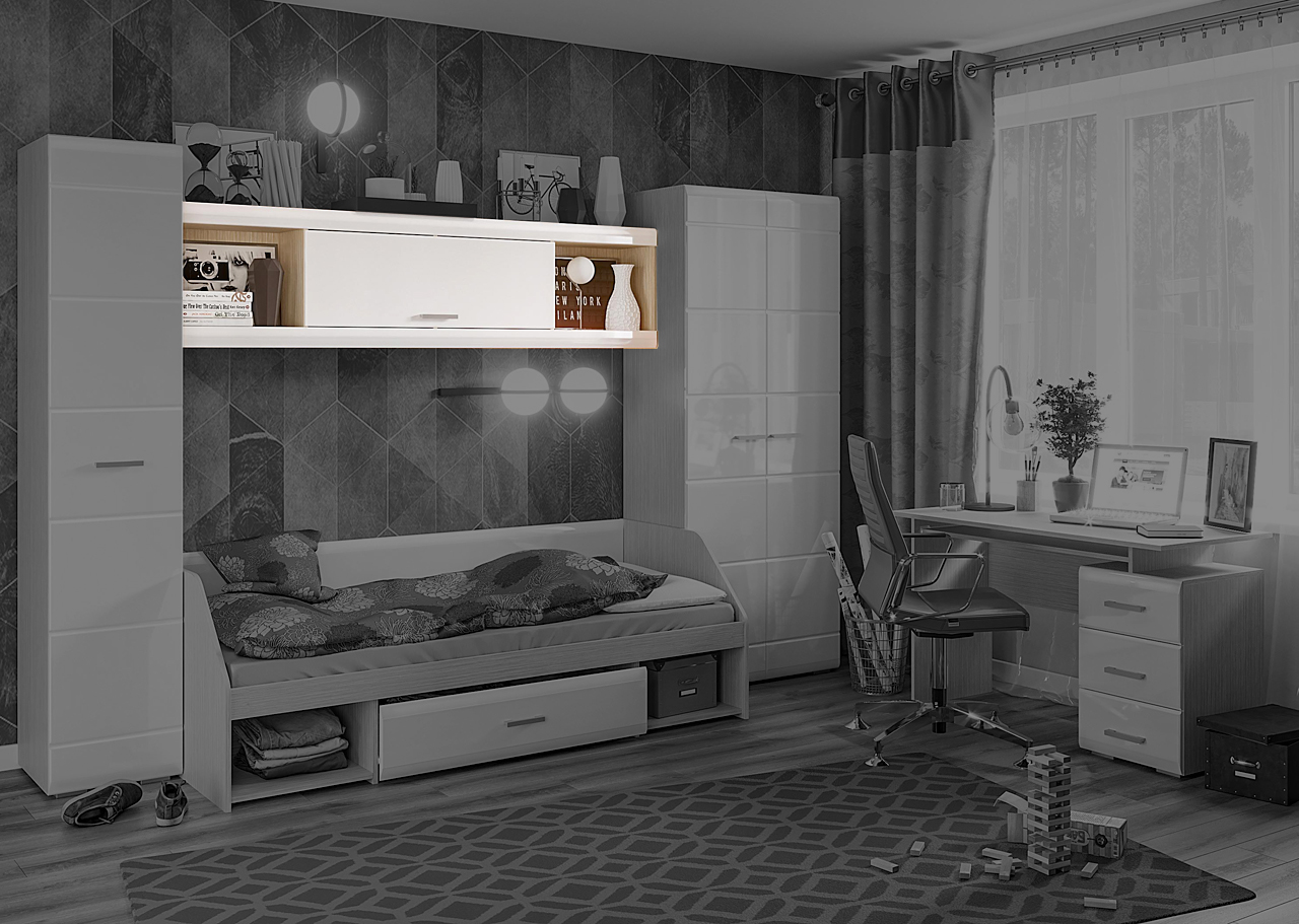 Надстройка для одноярусной кровати "Симба" Стендмебель от магазина мебели МегаХод.РФ