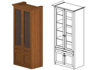 Шкаф для посуды ЯН-03 "Янна" Шкаф для посуды ЯН-03 "Янна"